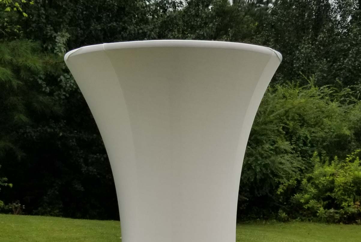 highboy with cream spandex