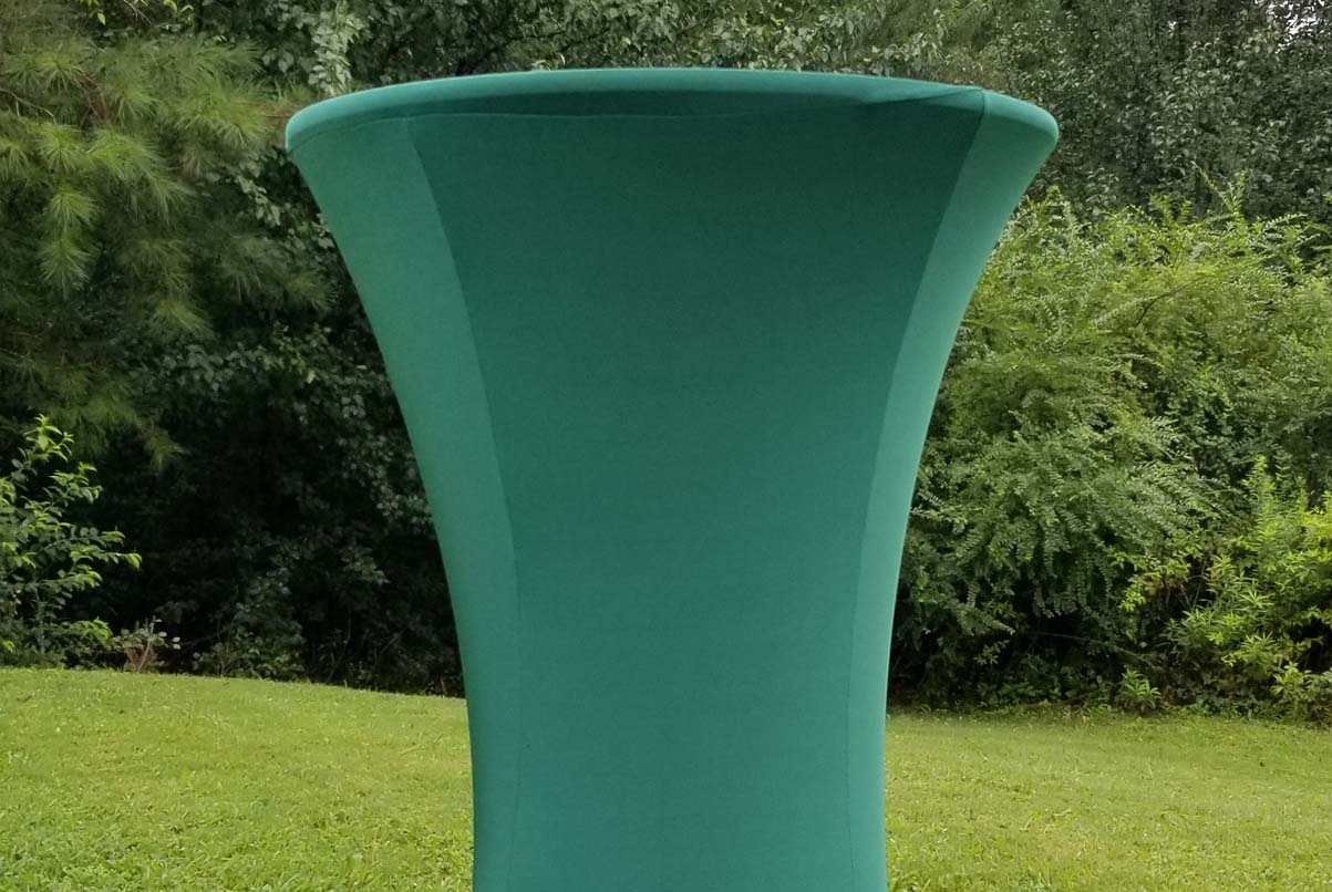highboy with hunter-green spandex