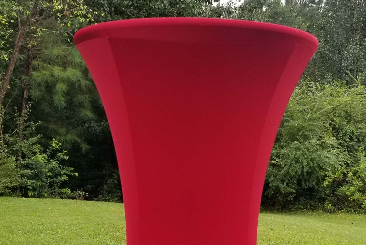 highboy with red spandex