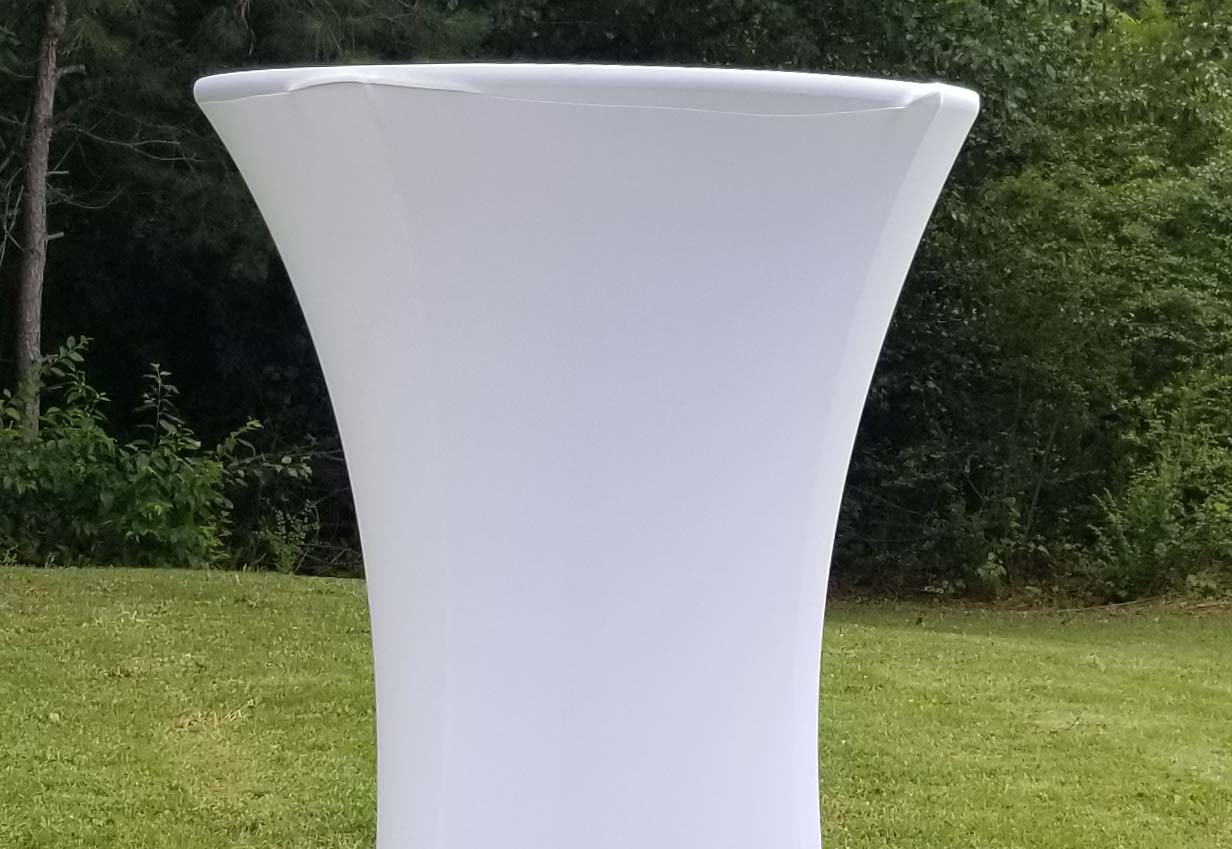 highboy with white spandex