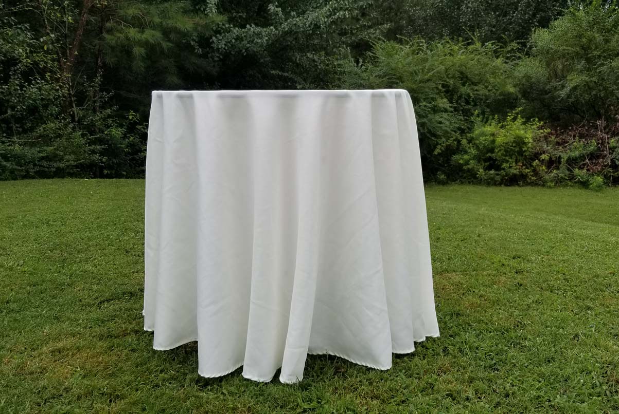 lowboy with cream cloth